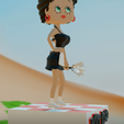 betty-soubrette.png STL file DIORAMA BETTY BOOP soubrette・3D printable model to download