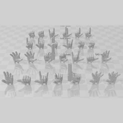 mani_intercambiabili.png Free 3D file Marvel Legends Interchangeable Hands・3D printer model to download