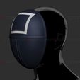 08.jpg STL file Squid Game Mask - Soldier Mask Cosplay 3D print model・3D printable design to download