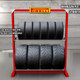01.png Horizontal tire Rack 3d printable in various scales