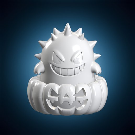Halloween Gengar 3D Print Model