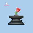 19.png 3D file Little Prince Chess - Rose - Queen・3D printable model to download