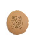 amy-rose-sonic_white.jpg Amy rose Sonic the hedgehog cookie cutter + outline