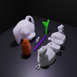 12.png STL file CRAZY RABBIT ARTICULATED・3D printer model to download