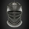 EliteKnightHelmetFrontal.jpg Dark Souls Astora Elite Knight Helmet for Cosplay