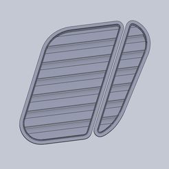 01.jpg Fichier STL BMW e36-e46, ouïes de capot・Objet imprimable en 3D à télécharger