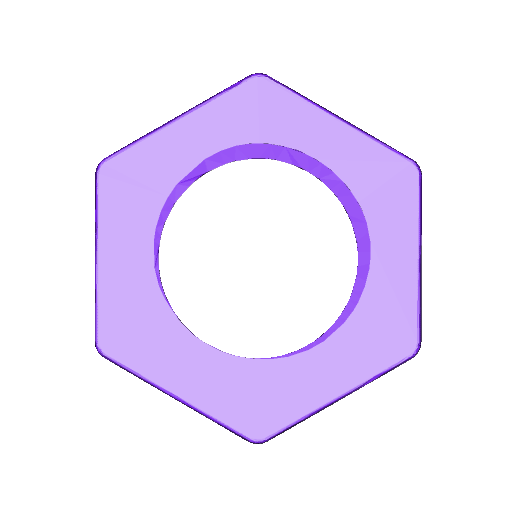 Hexagonal Nut Box (Not for Elderwood Dice) - 3D model önizlemesi