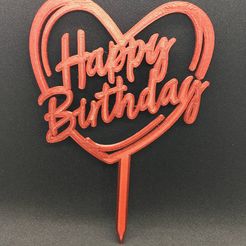 Corazon-happy-Birthday.jpg Heart Happy Birthday cake topper