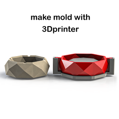 make mold with 3Dprinter STL file MOLD1(MAKE WITH 3DPRINT)・Model to download and 3D print, ako3d