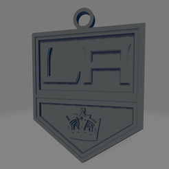 Los-Angeles-Kings.png STL file Los Angeles Kings Keychain・Design to download and 3D print