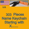 headerX.jpg US NAMES KEYCHAINS STARTING WITH X