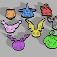 Digimon-v15.png Pack DIGIMON 8 cutters (cookie cutter)