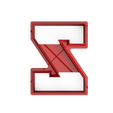 Varsity-Z-2.png Archivo STL Cortador de galletas con la letra Z estilo universitario・Modelo para descargar y imprimir en 3D
