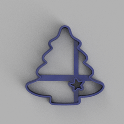 Arbol-Estrella-v2-Frente.png Fichier STL Coupeur de coockie en forme d'arbre de Noël・Modèle à télécharger et à imprimer en 3D, p3dimpresiones