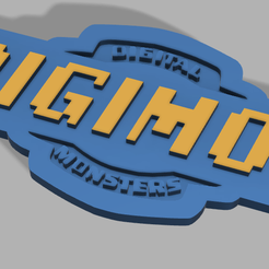 digimonkeyejemplo.png STL file Digimon keychain・3D print object to download