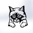 kedi-duvar-süsü.jpg Archivo STL CAT・Diseño de impresora 3D para descargar