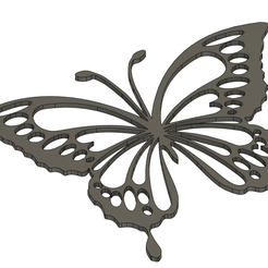 Mariposa.png Fichier STL Sculpture murale en forme de papillon・Objet pour imprimante 3D à télécharger, my3disch