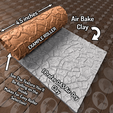 Roller_Messaging.png Thin Texture Roller (Low Resin Cost) - Mud Cracked Dry - 4.5 Inches Tall