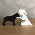 WhatsApp-Image-2022-12-22-at-15.39.12.jpeg Girl and her Rottweiler (tied hair) for 3D printer or laser cut