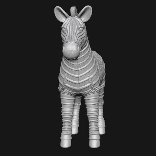【3月期間限定特価】3Dアート　ZEBRAHUHN 🦓 Stone Zebra Sculpture・ STL File for 3D printing・Cults