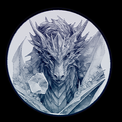 7a.png STL-Datei Eisdrache Lithopane - 7・Modell zum Herunterladen und 3D-Drucken