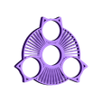 Spinner_11_Hairy.stl hairy fidget spinner