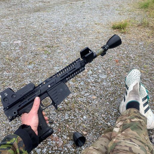 Paintball Loudencer, sound amplifier 3D model