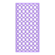 Design 4  - Partition Wall Divider  .stl Miniature Room Partition Wall Divider for Dollhouse - 10 Designs, 2 Stands