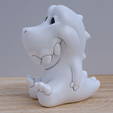 croco-photo3-1.png t-rex, simple, designer figurine, free to paint (or not)