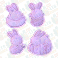 Easter-bunnies-cookie-cutter-set-of-4.png 101 adet kurabiye kalıbından oluşan Mutlu Paskalya seti