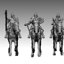 riders.jpg Datei Pferdejäger herunterladen • Design für 3D-Drucker, davikdesigns