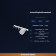 02_digital_download.png Adhesive Under-Cabinet Hook Strip, 5 Hooks, Rv Mug - 3D Printable STL File