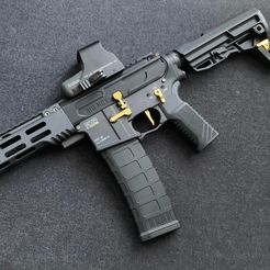 316795630_526788215764370_7862781368665075962_n.jpg STL-Datei Complete MCX Upper set for MWS Airsoft Replica (barrel/handguard/receiver/handle/hop adjuster)・Design für 3D-Drucker zum herunterladen