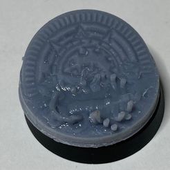 WhatsApp-Image-2023-03-28-at-15.38.56-1.jpeg STL file Bases (toppers): Gene stealer Cults frozen Ancient Temple・3D printer design to download