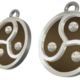 Fem-jewel-80-v3-05.png necklace pendant earrings  Bdsm swingers neck male female keychain Fem-j-80 3d-print and cnc