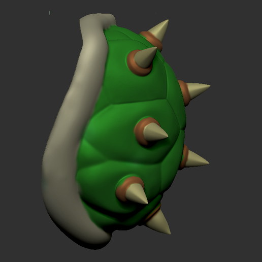 🐚 Wearable Bowsette Shell・ STL File for ・Cults