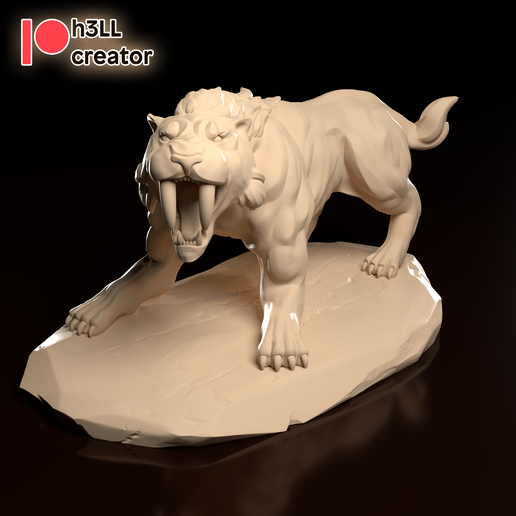 Saber-toothed Tiger - 3D model önizlemesi
