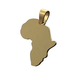 Simple-africa-outline-pendant-00.jpg Файл STL Простой африканский кулон-шарм с залогом 3D печатная модель・3D-печатная модель для загрузки