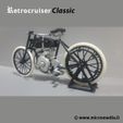 Retrocruiser-classic-03.jpg STL-Datei Retrocruiser Classic - 3D printed motorbike in scale 1:7・3D-druckbare Vorlage zum herunterladen