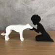 WhatsApp-Image-2023-01-16-at-17.33.22.jpeg Girl and her Galgo (afro hair) for 3D printer or laser cut