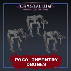 PACA-Infantry-Drones.jpg Free STL file Pan Asian Corporate Alliance Mk.1 Drone Infantry・3D printing model to download