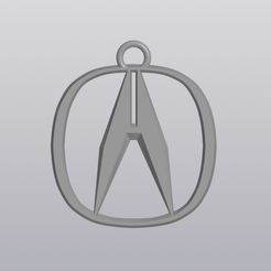 акура.jpg Acura Logo Keychain