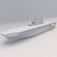 Amphibious Assault Ship 1.jpg Descargar archivo gratis Nave de asalto anfibio Vehículo imprimible Archivo digital 3D STL • Objeto para imprimir en 3D, Alpha3D_Digital