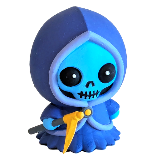 💀 Cute Cryptid Grim Reaper 3D Printable Figure - Adorable Spooky