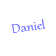 NAME_Daniel.png Arte mural minimalista Daniel