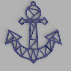 anker geo.PNG Anchor keychain, necklace