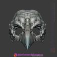 Raven_Skull_Helmet_03.jpg Raven Skull Mask Costume Cosplay Halloween Helmet