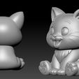 A6.jpg Modelo de impressão 3D do pingente de gato