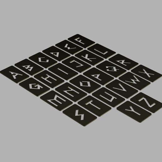 🏛️ Greek Symbol Alphabet Stencil Set A–Z | Hollow Letter Rulers ...