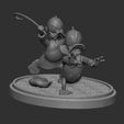ZBrush-Document1.jpg Homage to Don Rosa. Donald Duck chased by Uncle Scrooge McDuck.